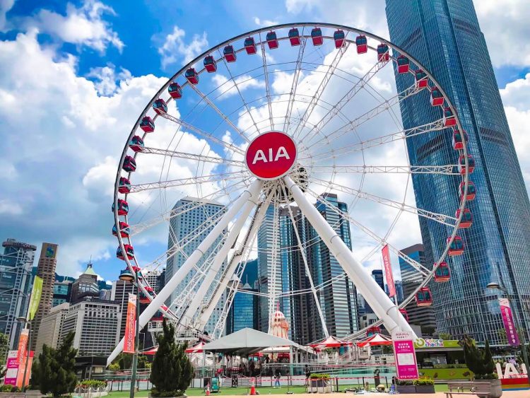 The Hong Kong Observation Wheel and AIA Vitality Park via Eventmarketingawards