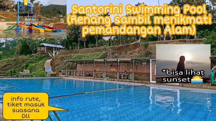 Santorini Swimming Pool via Youtube Rika DR