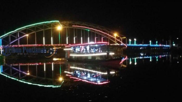 Wisata Sungai Sambas Malam Hari via Tribunnews