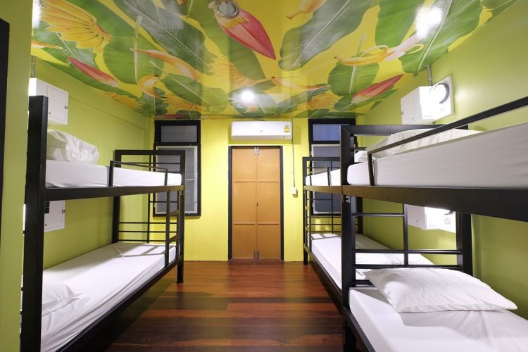 6 bed mixed dormitory Everyday Bangkok Hostel via Tripadvisor