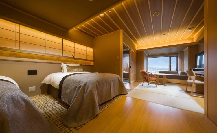 Kamar Sanri Bergaya Jepang Modern dengan Pemandian Ruang Terbuka dan Pemandangan Gunung Fuji – Bebas Asap Rokok via Agoda