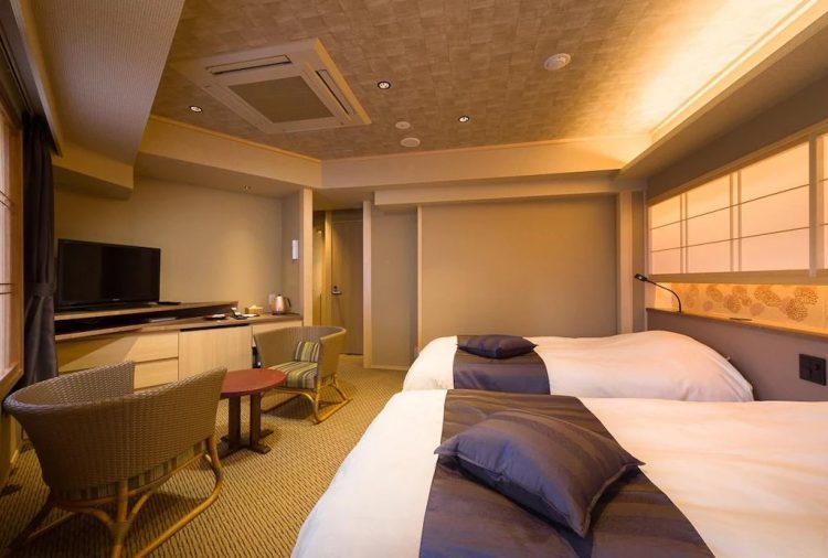 Kamar Twin Seseragi-tei Bergaya Barat tanpa Pemandangan – Bebas Asap Rokok