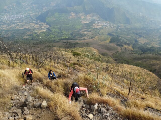Pendakian Gunung Sindoro dikenal karena memiliki banyak lahan terbuka serta medan menanjak yang terjal dan berbatu – Foto: Google Maps / M Josephine Wijiastuti