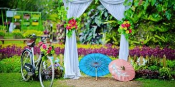 Area kebun bunga warna-warni di Melrimba Garden Bogor. Foto Instagram @melrimbagarden