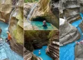 Keindahan Aliran Sungai Curug Love yang Diapit Batuan Berkelok. Foto Gmap Ao