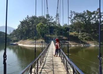 Wisatawan bisa berjalan di atas jembatan gantung via Google Maps @Tyas Dwitasari