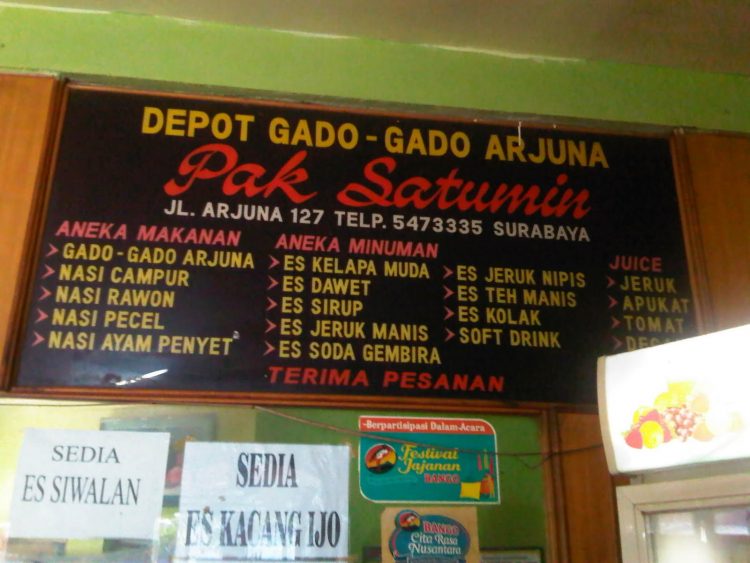 Gado – Gado Arjuno Surabaya
