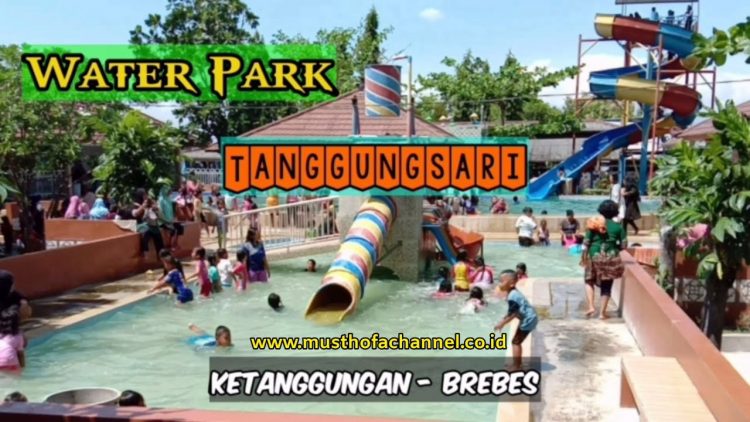 Tanggungsari Waterpark via Youtube Musthofa Pro - Kolam Renang di Brebes