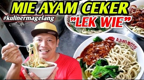 Mie Ayam Lek Wie via Youtube Kanda Ajisaka