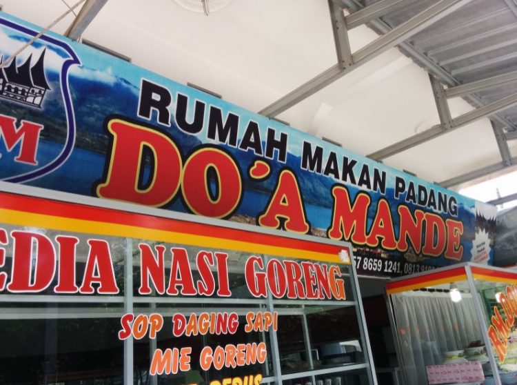 Rumah Makan Padang Do'a Mande